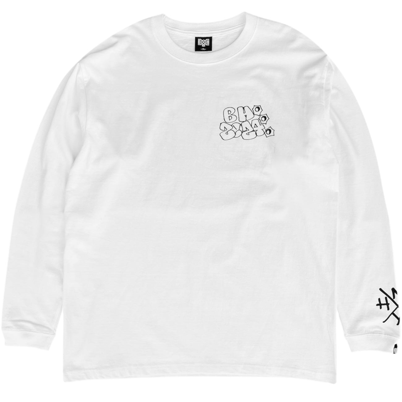 BxH / MQ L/S Tee WHITE