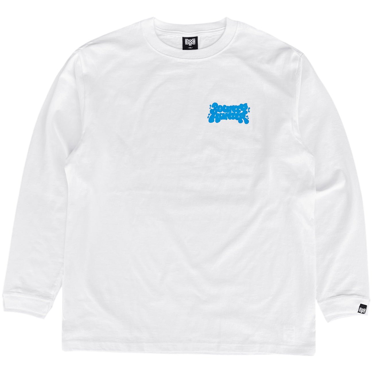 BxH / ZECS L/S Tee WHITE/LIGHT BLUE